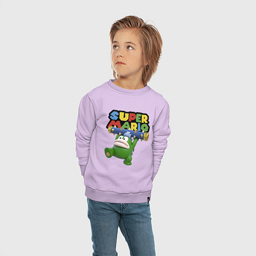 Детский свитшот Super Mario - Spike - Character / Лаванда – фото 4