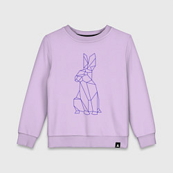 Детский свитшот Символ 2023 - Синий Кролик