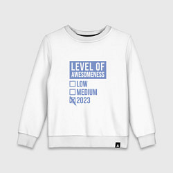 Детский свитшот Level 2023