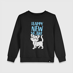 Детский свитшот Happy new year - kitten