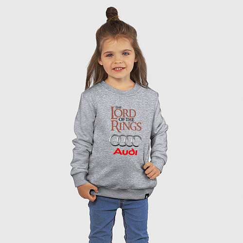 Детский свитшот Audi - властелин колец / Меланж – фото 3