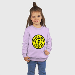 Свитшот хлопковый детский Golds GYM, цвет: лаванда — фото 2