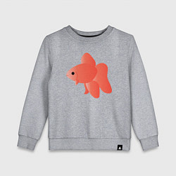Свитшот хлопковый детский Золотая рыба, цвет: меланж