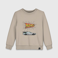 Свитшот хлопковый детский Back to the Future - DMC-12, цвет: миндальный