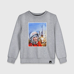 Детский свитшот Юрий Гагарин на космодроме