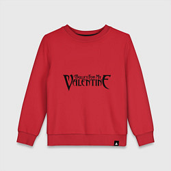 Свитшот хлопковый детский Bullet for my Valentine, цвет: красный