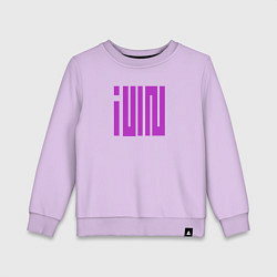 Свитшот хлопковый детский Logo I-dle, цвет: лаванда