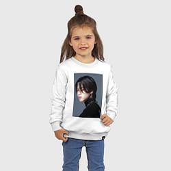 Свитшот хлопковый детский Dark side Jimin, цвет: белый — фото 2