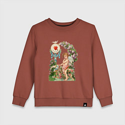 Детский свитшот Купидон день святого Валентина