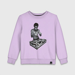 Свитшот хлопковый детский DJ Bruce Lee, цвет: лаванда