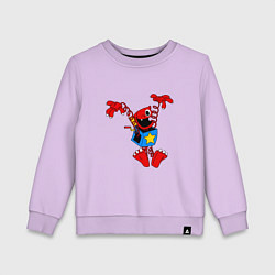 Свитшот хлопковый детский Boxy boo - poppy, цвет: лаванда