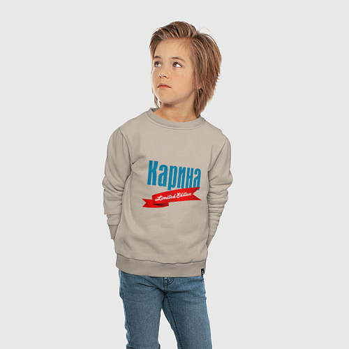 Детский свитшот Карина - limited edition / Миндальный – фото 4