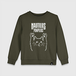 Детский свитшот Наутилус Помпилиус рок кот