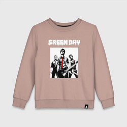 Свитшот хлопковый детский Greed Day rock, цвет: пыльно-розовый