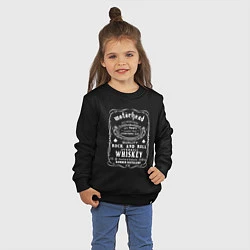 Свитшот хлопковый детский Motorhead в стиле Jack Daniels, цвет: черный — фото 2