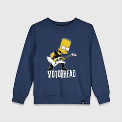Детский свитшот Motorhead Барт Симпсон рокер