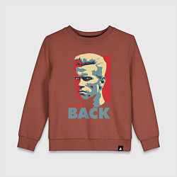 Свитшот хлопковый детский Терминатор арт, цвет: кирпичный