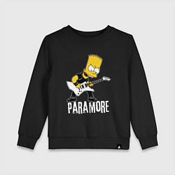 Детский свитшот Paramore Барт Симпсон рокер