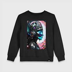 Детский свитшот Кибер фея - нейросеть