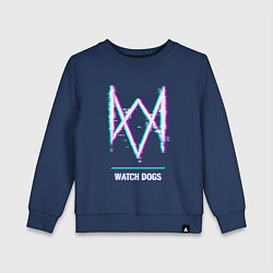 Детский свитшот Watch Dogs в стиле glitch и баги графики