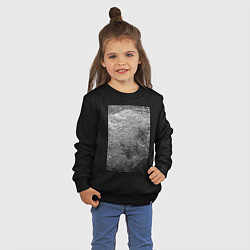 Свитшот хлопковый детский Чёрные пузыри, цвет: черный — фото 2