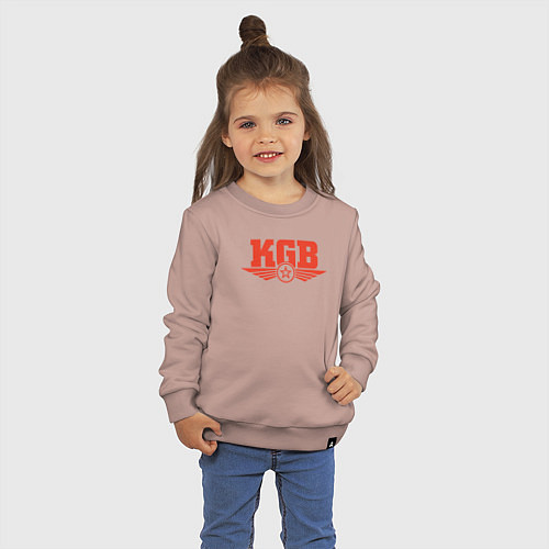 Детский свитшот KGB Red / Пыльно-розовый – фото 3
