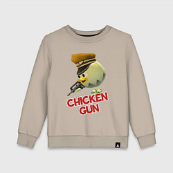 Детский свитшот Chicken Gun logo