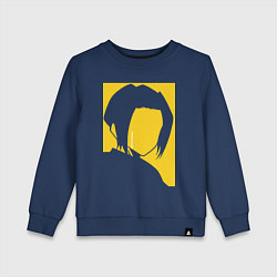 Свитшот хлопковый детский Finn Ames, цвет: тёмно-синий