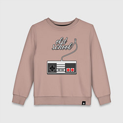 Свитшот хлопковый детский Джойстик, цвет: пыльно-розовый