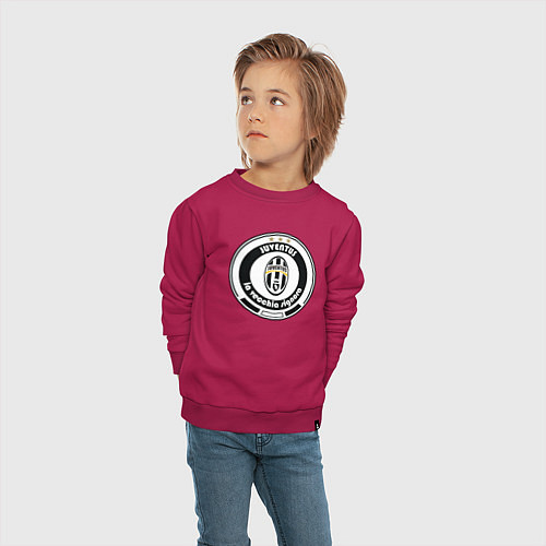 Детский свитшот Juventus club / Маджента – фото 4