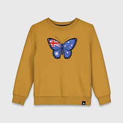 Детский свитшот Австралия бабочка