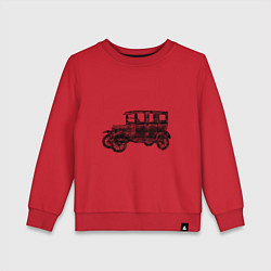 Свитшот хлопковый детский Ford Model T, цвет: красный