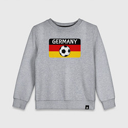 Свитшот хлопковый детский Football Germany, цвет: меланж