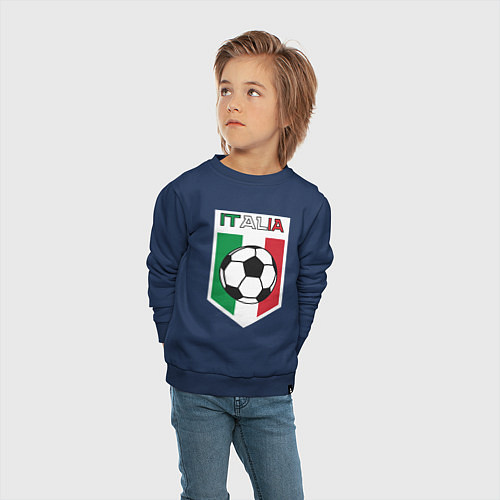 Детский свитшот Футбол Италии / Тёмно-синий – фото 4