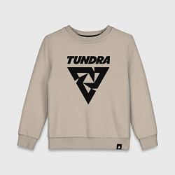 Свитшот хлопковый детский Tundra esports logo, цвет: миндальный
