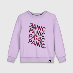 Свитшот хлопковый детский Panic, цвет: лаванда