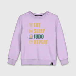 Детский свитшот Eat sleep judo