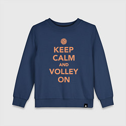 Детский свитшот Keep calm and volley on