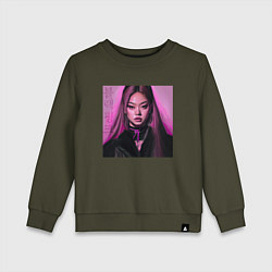 Детский свитшот Blackpink Jennie аниме рисунок