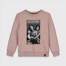 Детский свитшот Blackpink black and white