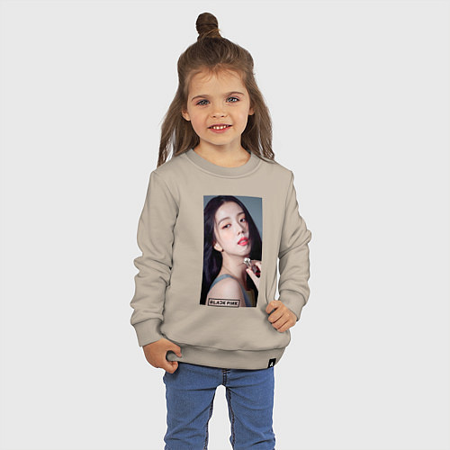 Детский свитшот Kim Jisoo / Миндальный – фото 3