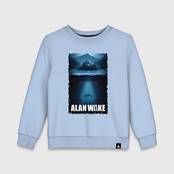 Свитшот хлопковый детский История Алана Вейка, цвет: мягкое небо