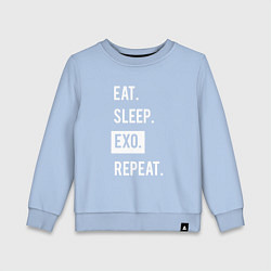 Детский свитшот Eat Sleep EXO Repeat