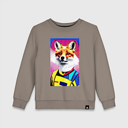 Детский свитшот Fox - pop art - fashionista