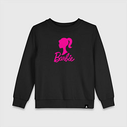Детский свитшот Розовый логотип Барби