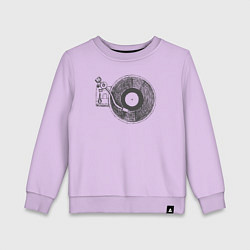 Свитшот хлопковый детский Vinyl style, цвет: лаванда