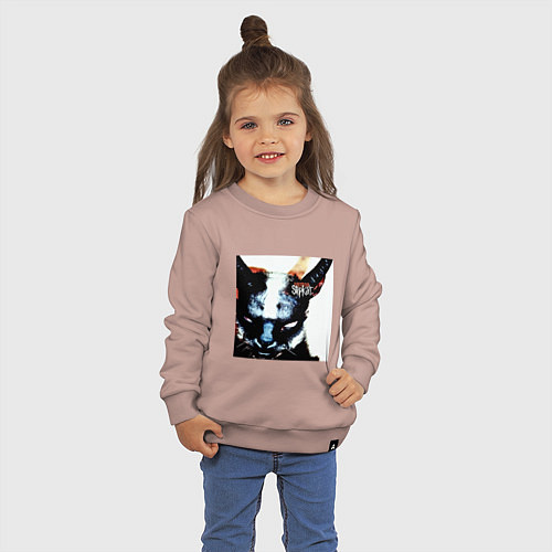 Детский свитшот Slipkat Meowa / Пыльно-розовый – фото 3