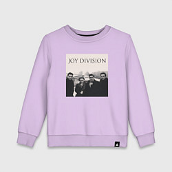 Свитшот хлопковый детский Тру фанат Joy Division, цвет: лаванда