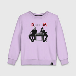 Свитшот хлопковый детский Depeche Mode 2023 Memento Mori - Dave & Martin 02, цвет: лаванда