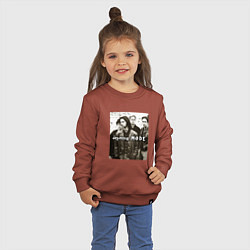 Свитшот хлопковый детский Depeche Mode - Devotional Tour Retro 01, цвет: кирпичный — фото 2